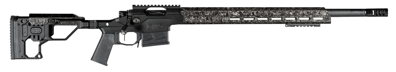 Christensen Arms 8010300600 Modern Precision  6.5 PRC 5+1 24" Threaded Carbon Fiber Barrel, Black Nitride Finish, Black Anodized with Folding Stock, Polymer Grip
