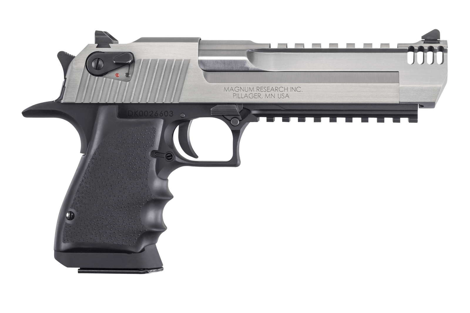 Magnum Research DE44ASIMB Desert Eagle Mark XIX L6 44 Rem Mag 6" 8+1 Black Hardcoat Anodized Aluminum Frame Stainless Steel Slide Black Polymer Grip