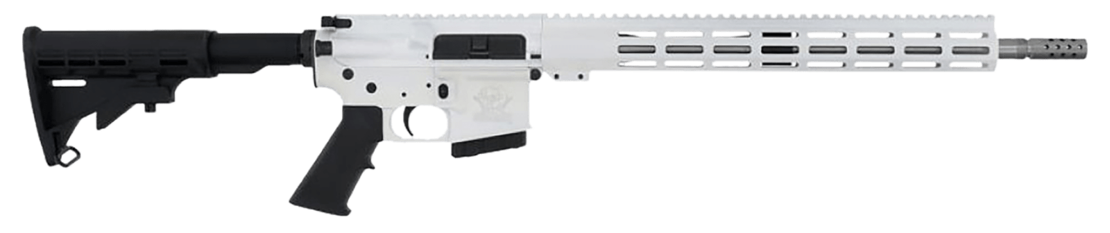Great Lakes Firearms GL15350SSWHT16 GLFA  350 Legend 5+1 18" Stainless Threaded Barrel, White Cerakote Picatinny Rail Aluminum Receiver, M-LOK Handguard Black Synthetic Stock, Mil-spec Polymer Grip