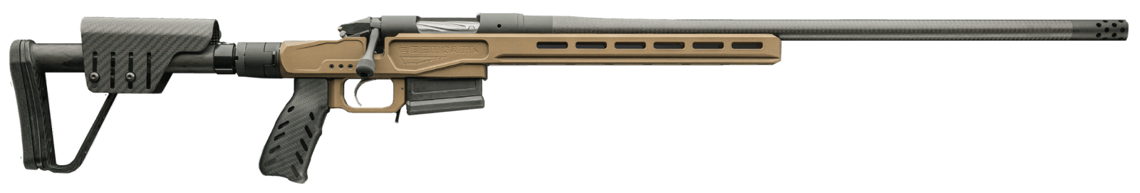 Bergara Rifles BPR3765CM Premier MgLite Full Size 6 Creedmoor 5+1 22" Carbon Fiber CURE Carbon Fiber Barrel, Graphite Black Cerakote Steel Receiver, Flat Dark Earth XLR Folding Chassis