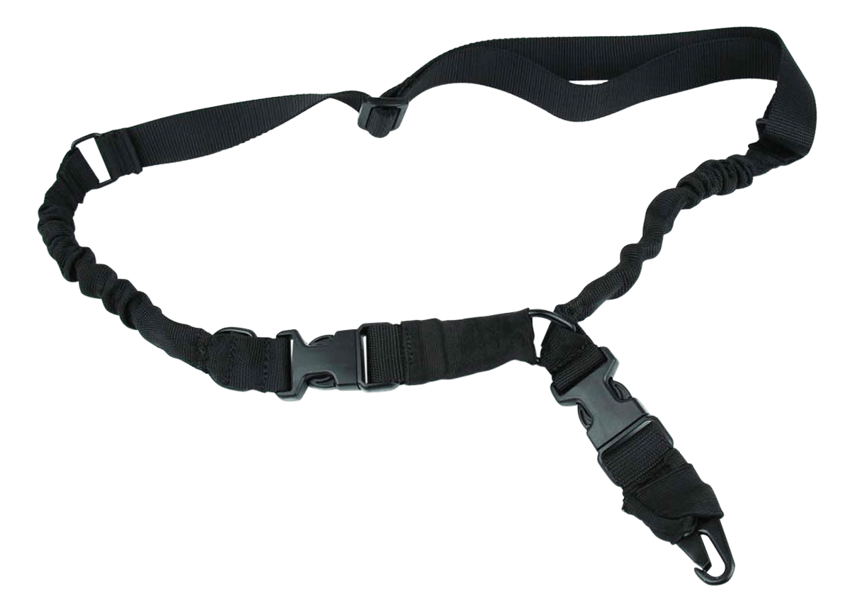 TacFire SL003B 2 To 1 Point Sling Black Nylon 30"-40" OAL Adjustable Double Bungee Rifle