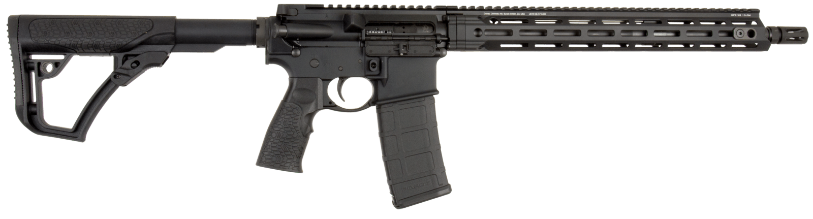 Daniel Defense 0212802081055 DDM4 V7 *CA Compliant 5.56x45mm NATO 16" 10+1 Black Hard Coat Anodized 6 Position w/SoftTouch Overmolding Stock