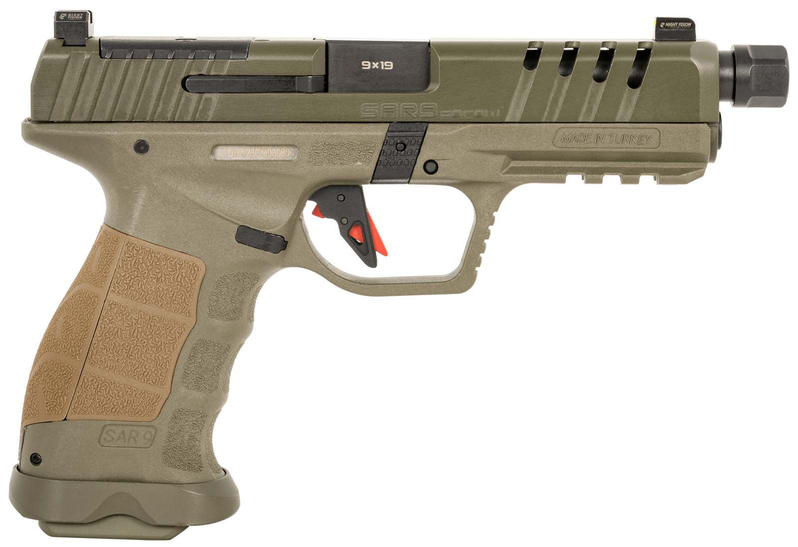 SAR USA SAR9SOCOMOD SAR9 SOCOM 9MM 17/21