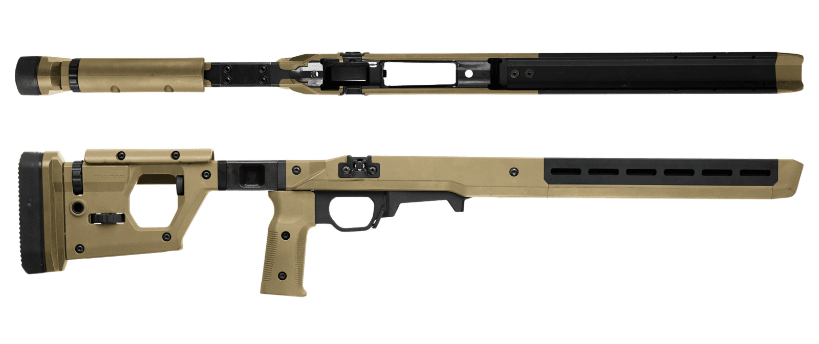 Magpul MAG997-FDE Pro 700 Stock Fixed w/Aluminum Bedding Flat Dark Earth Synthetic for Remington 700 SA