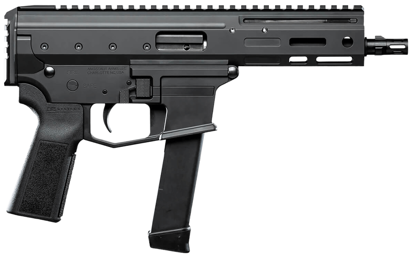 Angstadt Arms AAMDP29P06 MDP-9  27+1 6" Black Melonite Threaded Barrel Black Cerakote Black Polymer Grips