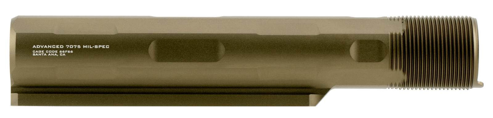Strike ARARET7FDE Advanced Receiver Extension  AR-15, AR-10 Flat Dark Earth Aluminum