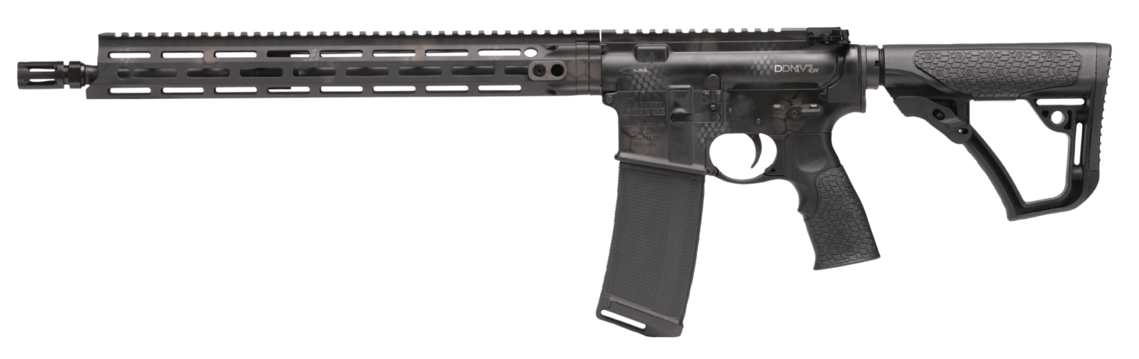 Daniel Defense 0212802957055 DDM4 V7 LW *CA Compliant 5.56x45mm NATO 16" 10+1 Rattlecan Cerakote 6 Position w/SoftTouch Overmolding Stock