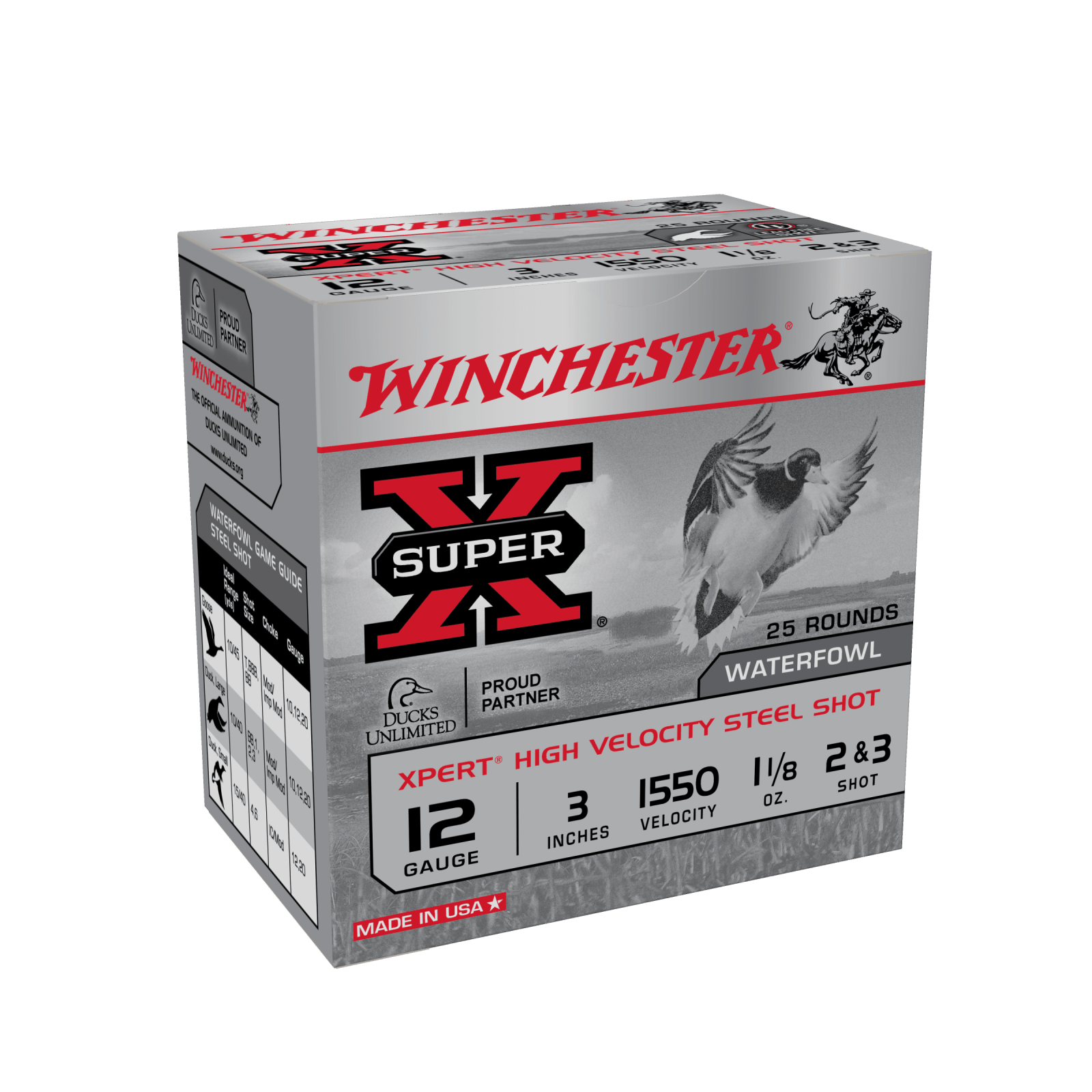 Winchester Ammo WEX12323 Super X Xpert 12Gauge 3" 1 1/8oz 2/3Shot 25 Per Box/10 Case