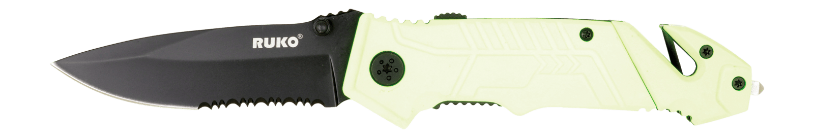 RUKO RUK0144SHG-CS   440A 3-1/4"HIVIZ GRN FOLDING
