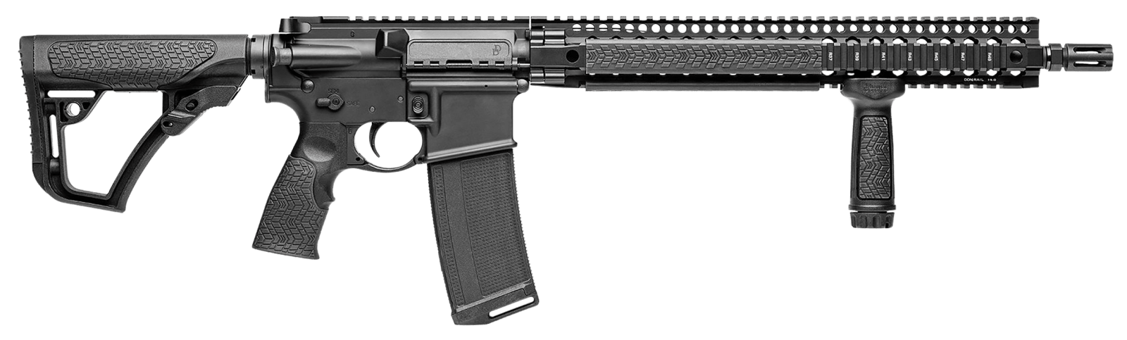 Daniel Defense 0214515175047 DDM4 V9 5.56x45mm NATO 16" 30+1 Black Hard Coat Anodized 6 Position w/SoftTouch Overmolding Stock
