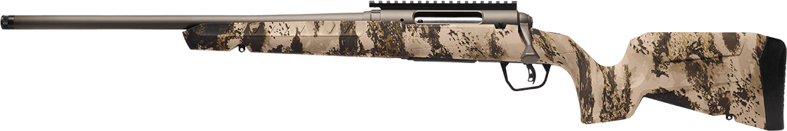 Savage Arms 32348 Axis 2 Pro Compact 308 Win 4+1 20" Gun Metal Bronze Cerakote Heavy Sporter Threaded Barrel & Picatinny Rail Carbon Steel Receiver, Fixed Western Camo Synthetic Stock, Left Hand