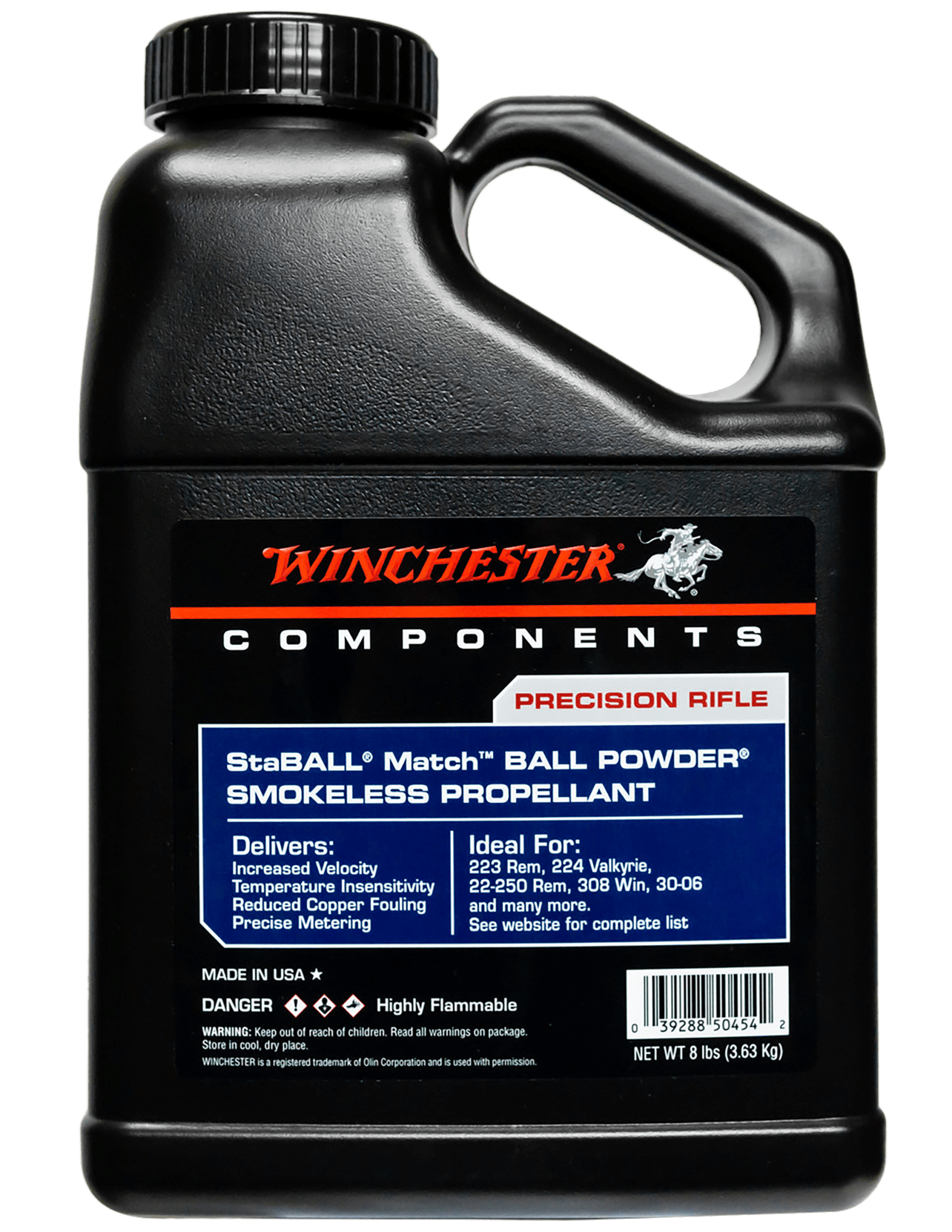 Winchester Powder STABALLMATCH8 Staball Match Rifle Powder 8LB