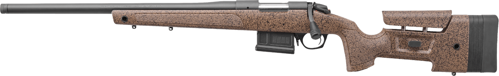 Bergara Rifles B14LM301LC B-14 HMR 300 Win Mag 5+1 26" Graphite Black Cerakote Barrel, Black Speckled Brown Molded w/Mini-Chassis, Adjustable LOP & Cheek Piece Stock, Left Hand