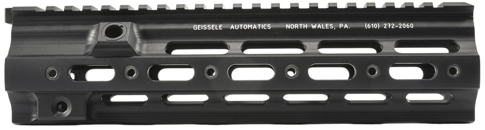 Geissele Automatics 05190B Super Modular Rail HK Black Aluminum 10.50" Long