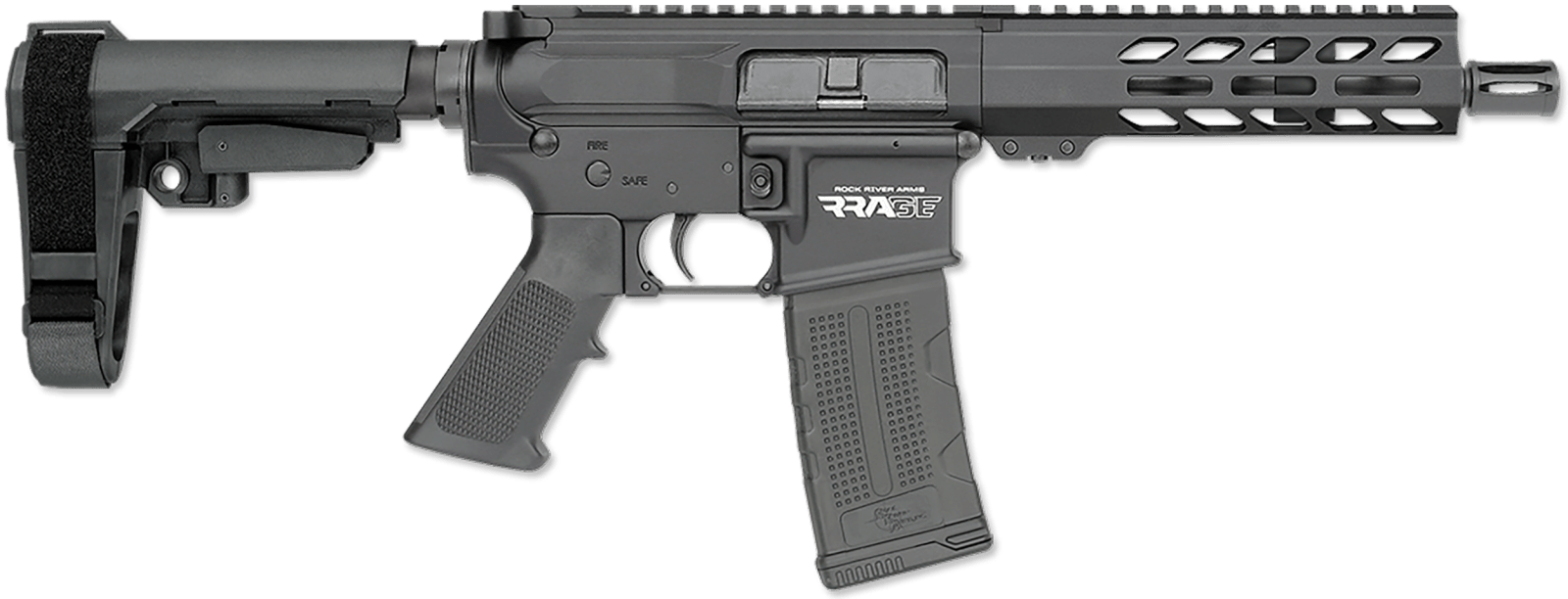 Rock River Arms DS21322 LAR-15M RRAGE 223 Rem/5.56 NATO 30+1 7" Black Anodized Steel Threaded Barrel, M-LOK Handguard, Black Aluminum Picatinny Rail Receiver, Black Polymer SBA3 Brace & Black A2 Grip
