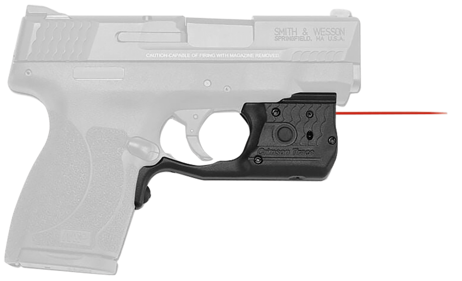 Crimson Trace 0169601 Laserguard Pro S&W M&P Shield 45 ACP, Red Laser