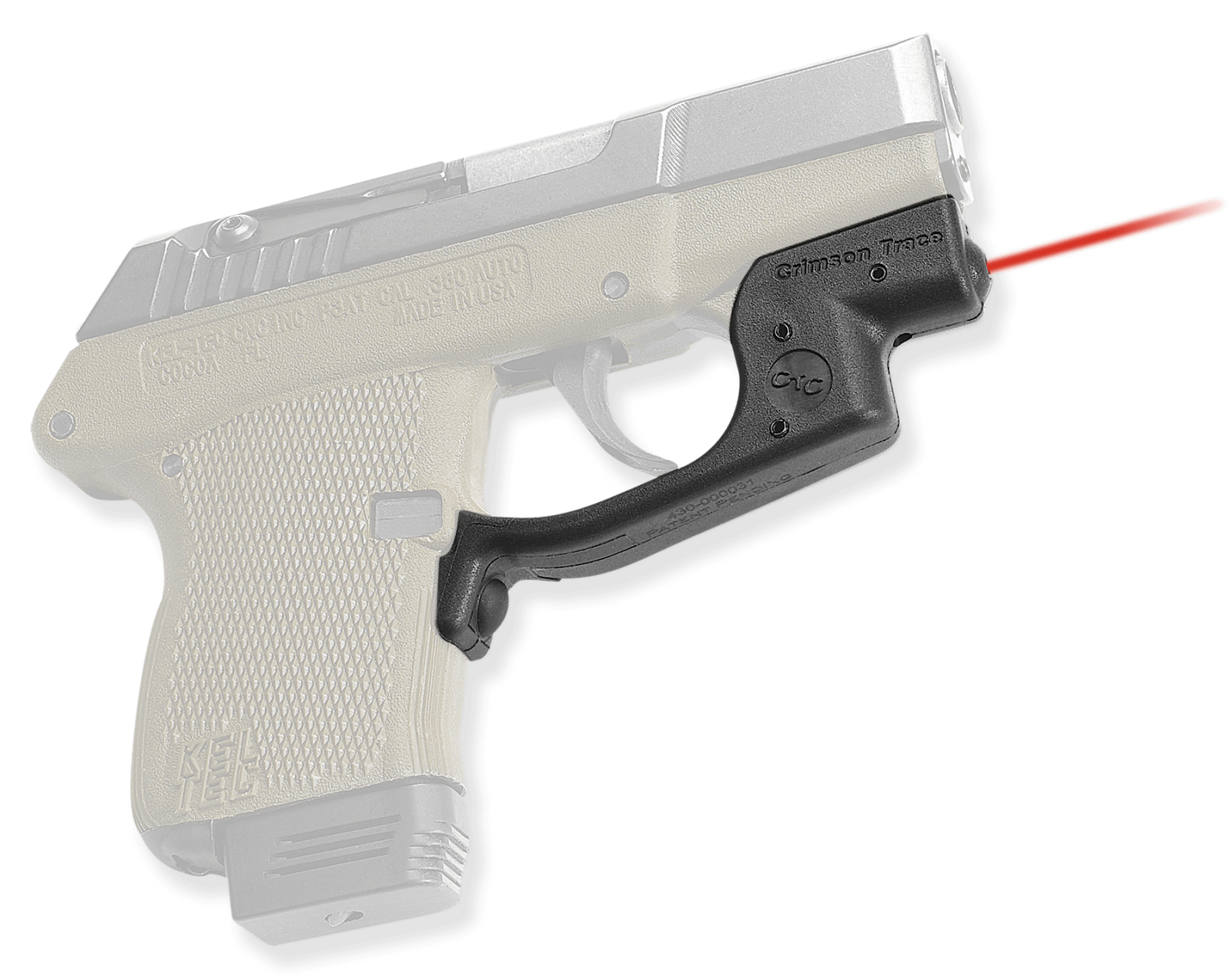 Crimson Trace 0120401 Laserguard  Fits Kel-Tec P3AT/P32, Red Laser Black Polymer