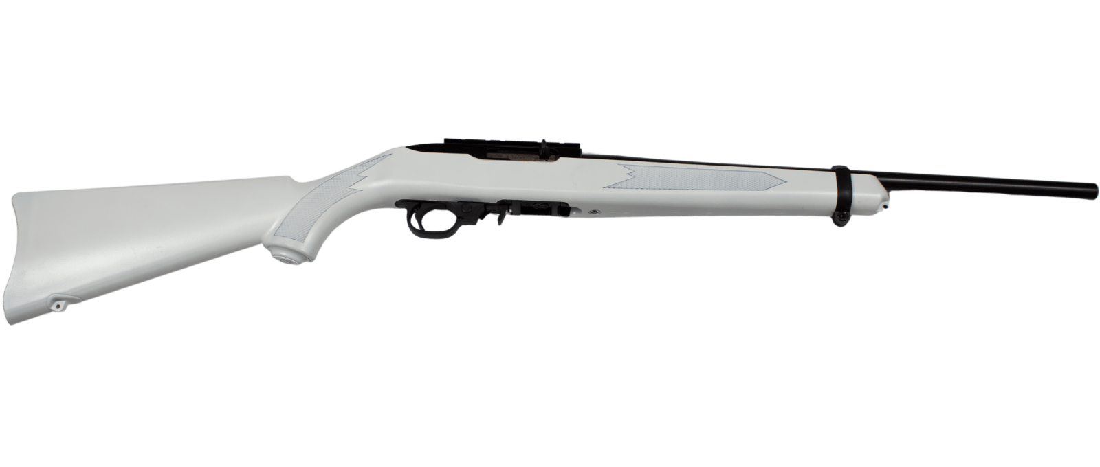 RUGER 10/22 CARBINE 22LR 18.5" BBL, WHITE SYNTHETIC 1-10RD