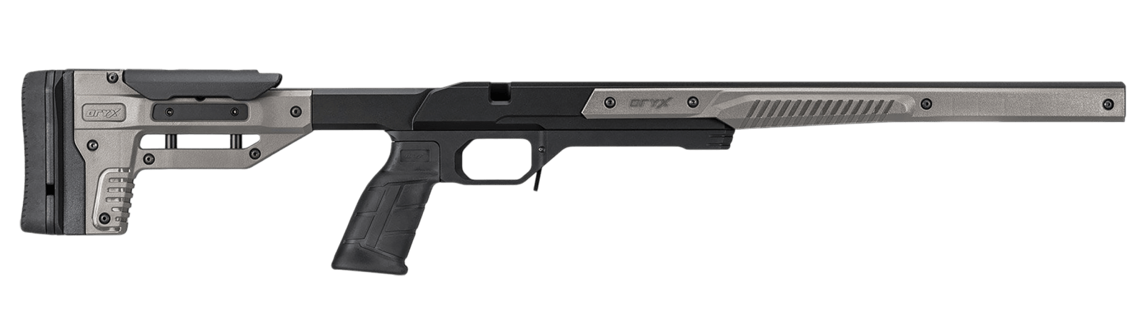 Mdt Sporting Goods Inc 106159GRY Oryx Sportsman Black Anodized Aluminum Fits Howa 1500 SA/ Weatherby Vanguard Short Action