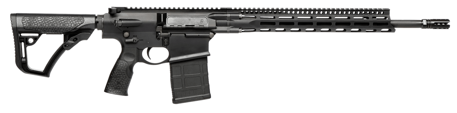 Daniel Defense 0215813210047 DD5 V4 7.62x51mm NATO 18" 20+1 Black Hard Coat Anodized Black Phosphate 6 Position w/SoftTouch Overmolding Stock Black Polymer Grip