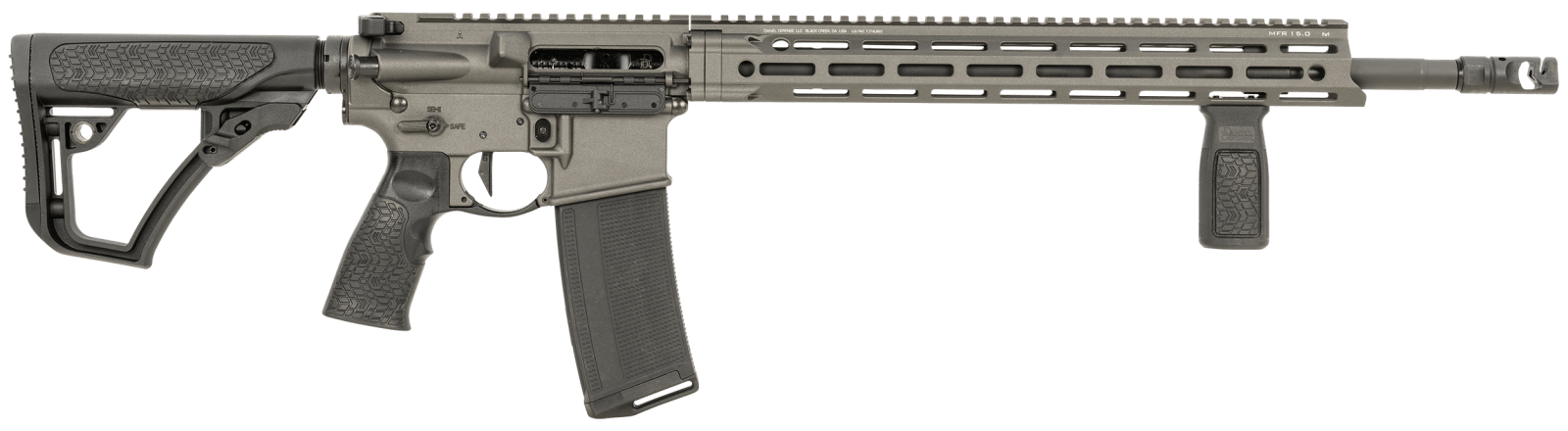 Daniel Defense 0212810739047 DDM4 V7 Pro 5.56x45mm NATO 18" 30+1, Cobalt Rec, Black OEM Overmolded Stock & Grip, Geissele Trigger