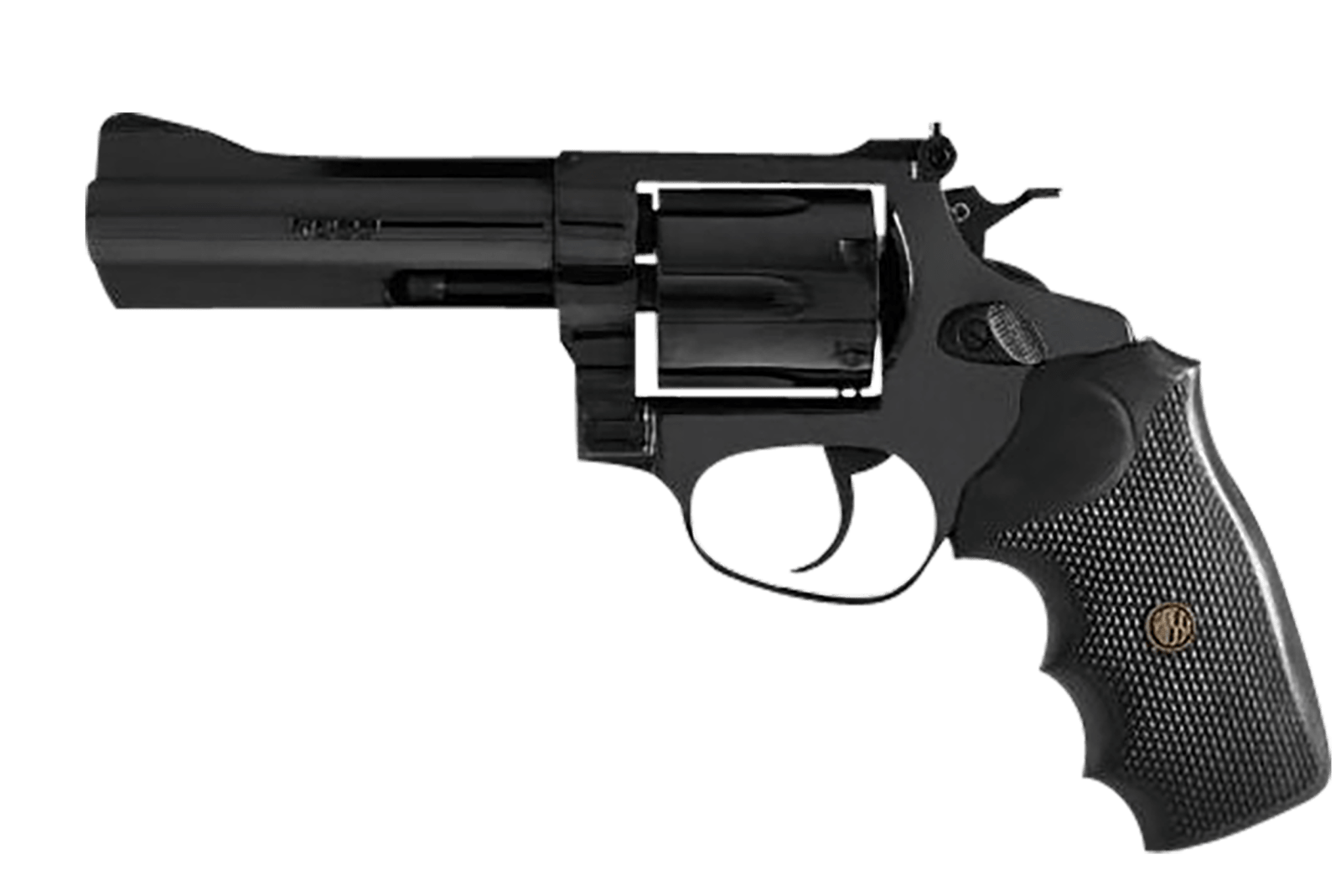 Rossi 2-RM661 RM66  Medium Frame 38 Special +P/357 Mag 6 Shot, 6" Black Stainless Steel Barrel, Cylinder & Frame, Black Textured Rubber Grip, Hammer Block Safety, Exposed Hammer
