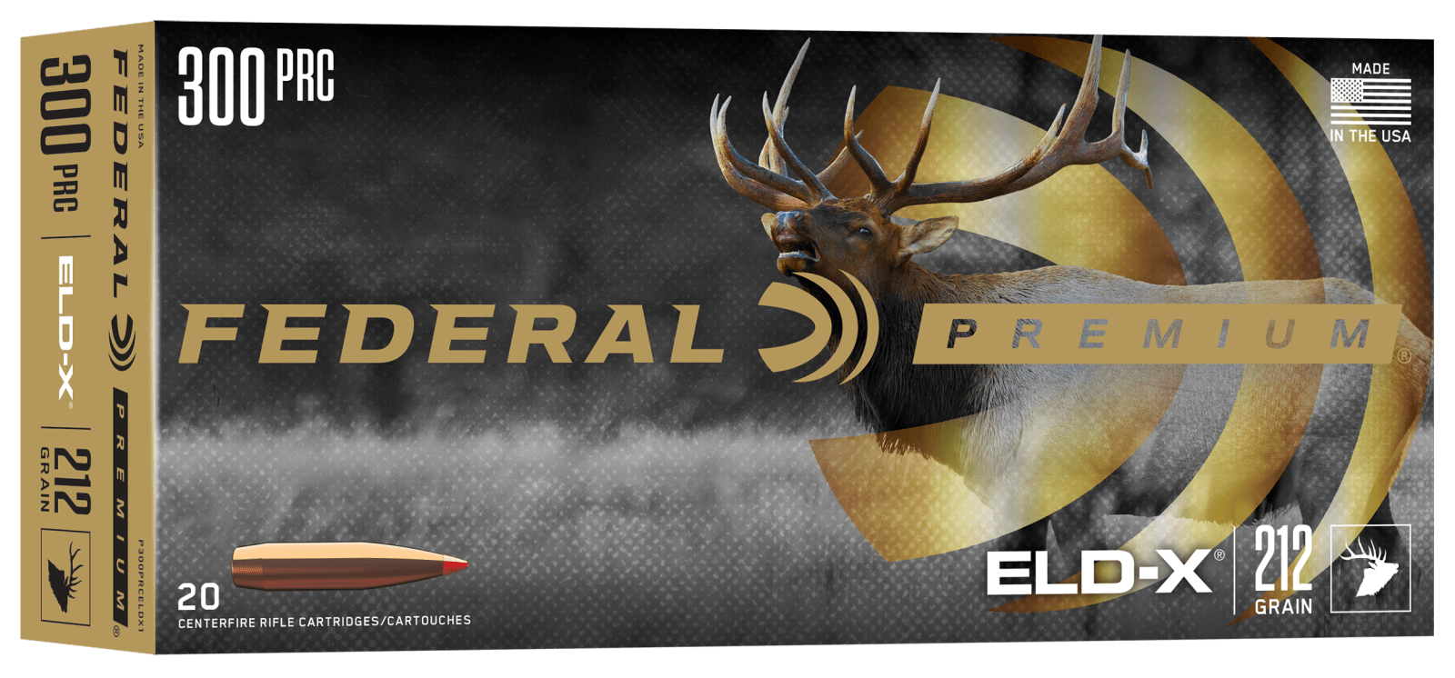 Federal P300PRCELDX1   300PRC 212gr ELD-X 20 Per Box/10 Case