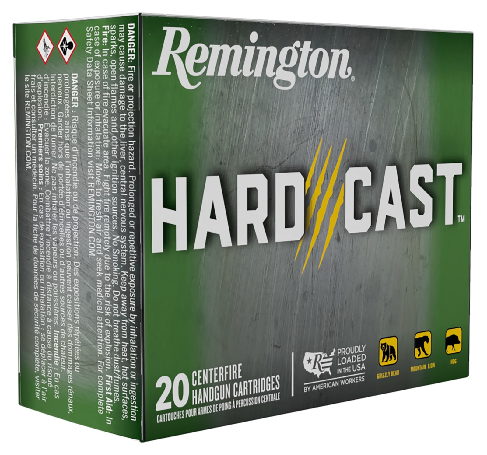 Remington Ammunition R28900 357Mag 180gr Hard Cast 20 Per Box/10 Case