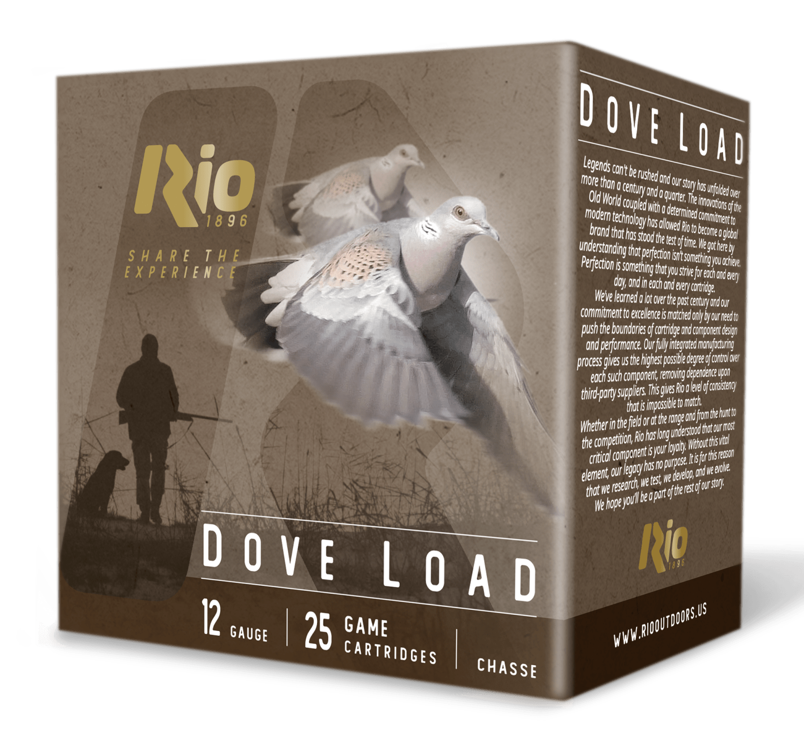 RIO RDL32HV8   DOVE LOAD 12G  2-3/4  8       25/10