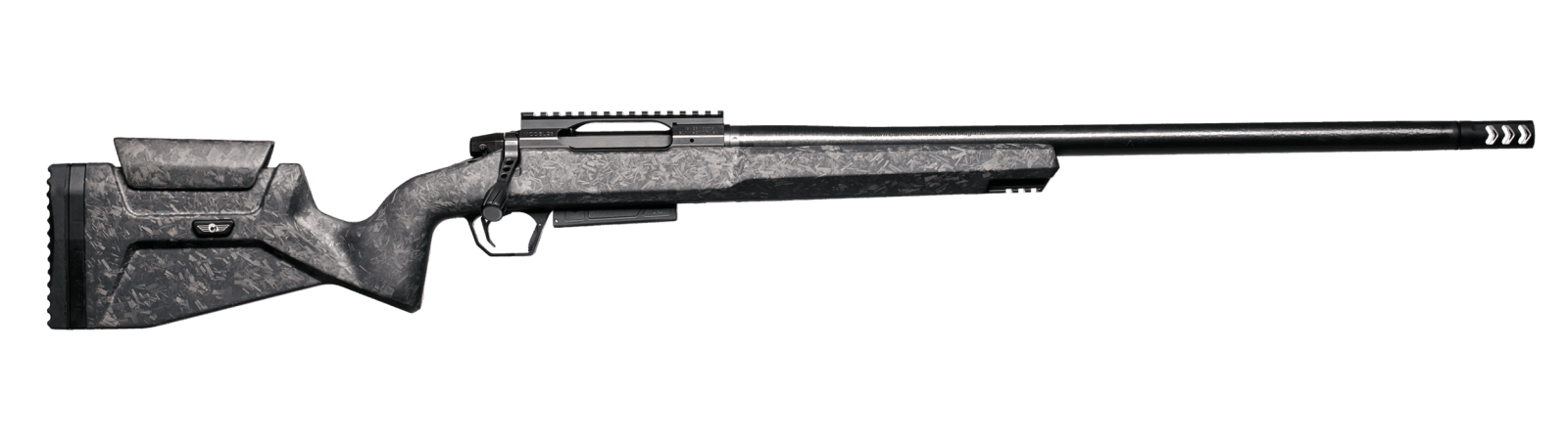 Christensen Arms 801-14060-00 MCR 22 Creedmoor 4+1 20" Carbon Fiber Threaded Barrel Black Nitride Receiver w/Picatinny Rail, Black Adj Cheek Riser w/Pistol Grip Carbon Fiber Stock