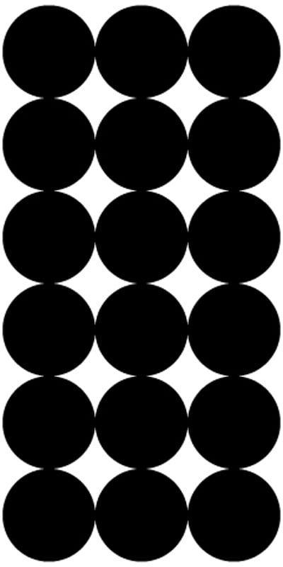 Pro-Shot P216 SplatterShot Repair Pasters Black 1" Self-Adhesive 216 Pasters