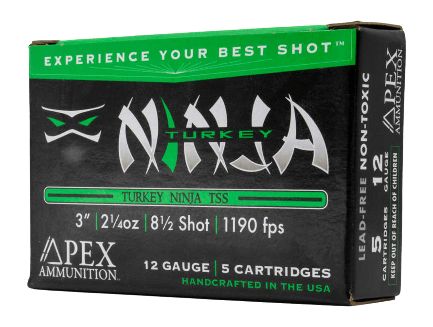 APEX AMMO NINJA3     12G 3    2-1/4 8.5       5/10