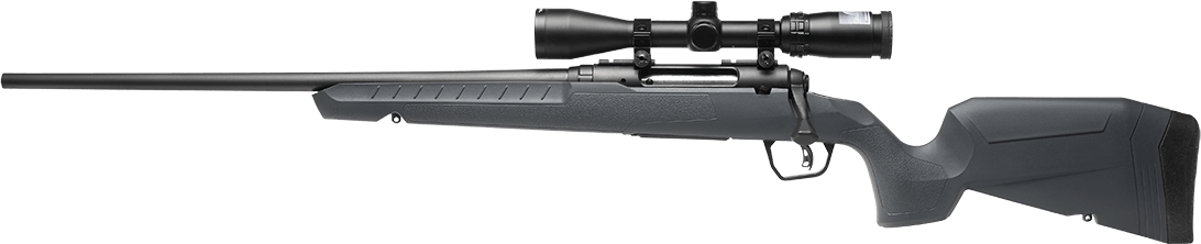 Savage Arms 32213 Axis 2 XP Combo 270 Win 4+1 22" Black Sporter Barrel, Black Drilled & Tapped Steel Receiver, Fixed Gray Synthetic Stock, Left Hand, Boresighted 3-9x40