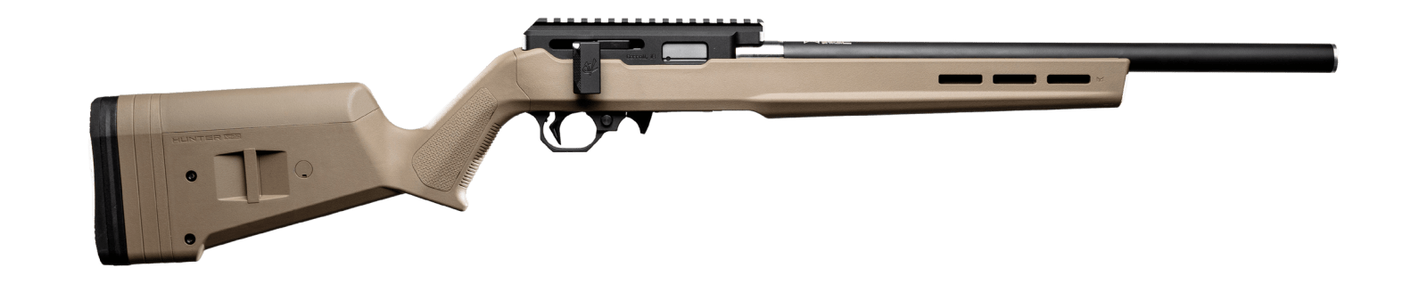 Angstadt Arms AAVV22BMFR Vanquish Summit 22 LR 10+1 18.50" Black Ported Barrel, Black Hardcoat Anodize Aluminum Receiver w/Picatinny Rail, Flat Dark Earth Magpul X-22 Hunter Synthetic Stock