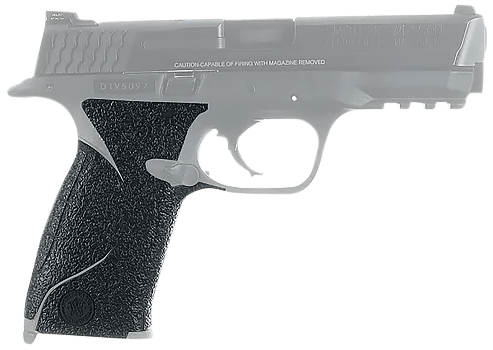 Talon Grips EV06R Adhesive Grip  Textured Black Rubber, Fits S&W Full Size Model