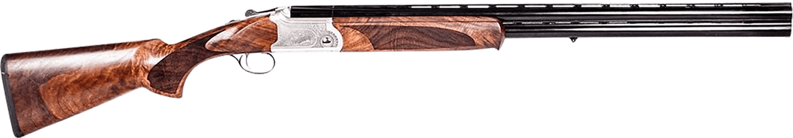 ATI ATIGKOF410SV Cavalry 410 Gauge Break Open 3" 2rd, 26" Matte Blued Over/Under Vent Rib Barrel, Silver Engraved Aluminum Receiver, Fixed Oiled Turkish Walnut Walnut Stock