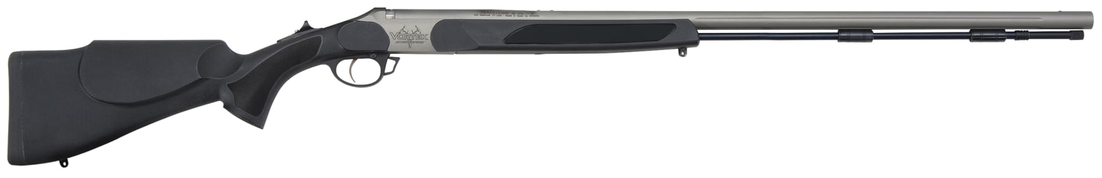 Traditions R56110460 Vortek StrikerFire  50 Cal 209 Primer 28" Stainless Cerakote Black Synthetic Stock