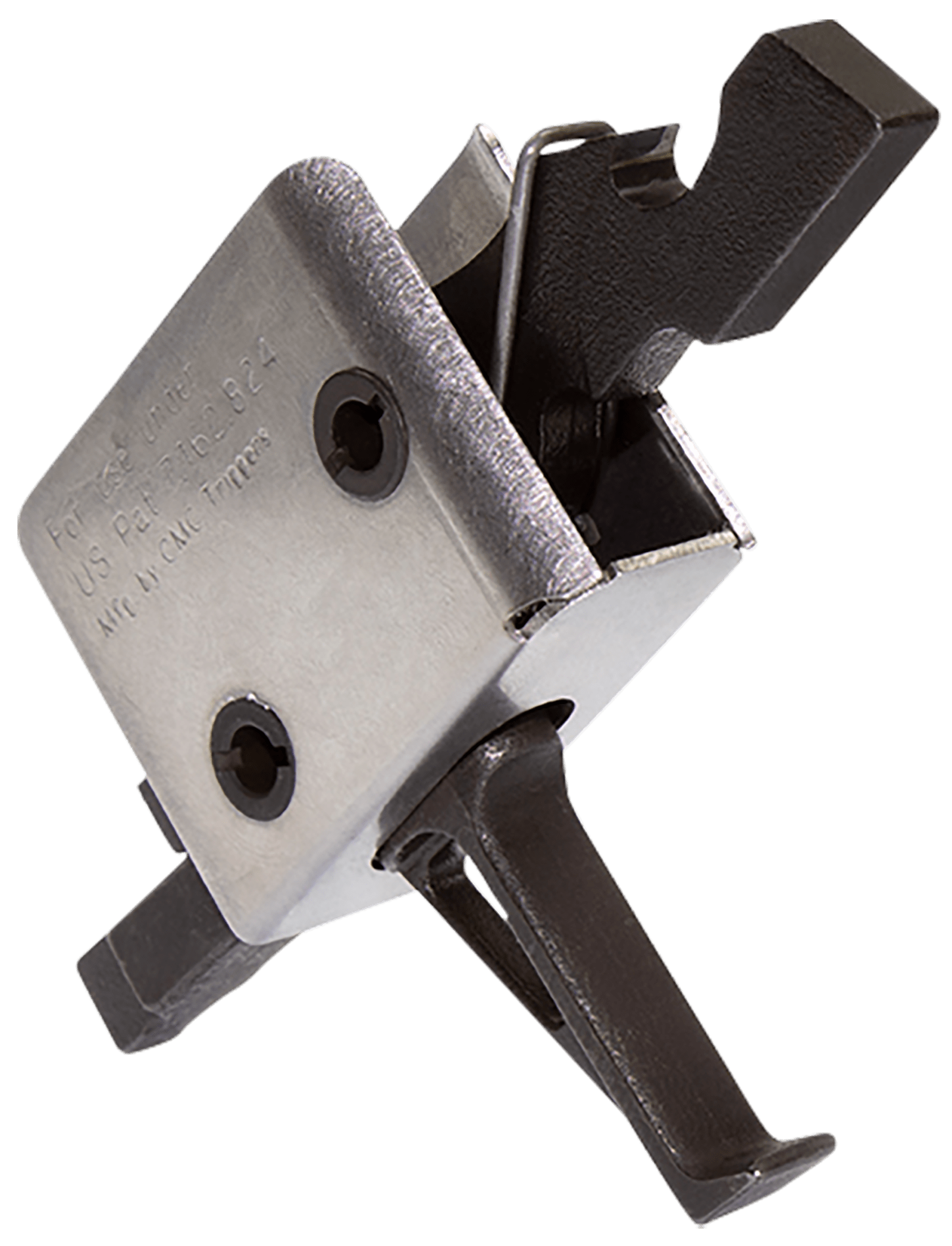 CMC Triggers 91507 Drop-In  Single-Stage Flat Trigger w/ 3.50 lbs Draw Weight & Black/Silver Finish