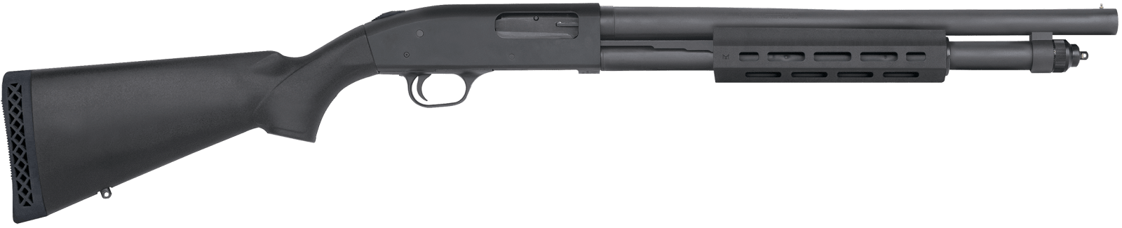 Mossberg 50766 590A1 Tactical 12 Gauge 3" 6+1 18.50" Cylinder Bore Barrel Black Parkerized Rec Black Synthetic Stock Right Hand Includes M-LOK Handguard