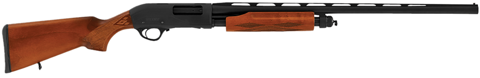 Hatsan USA HEWS202805W2 Escort WS Full Size 20 Gauge Pump 3" 4+1 28" Black Chrome Vent Rib Barrel, Black Anodized Grooved Aluminum Receiver, Adjustable Turkish Walnut Stock