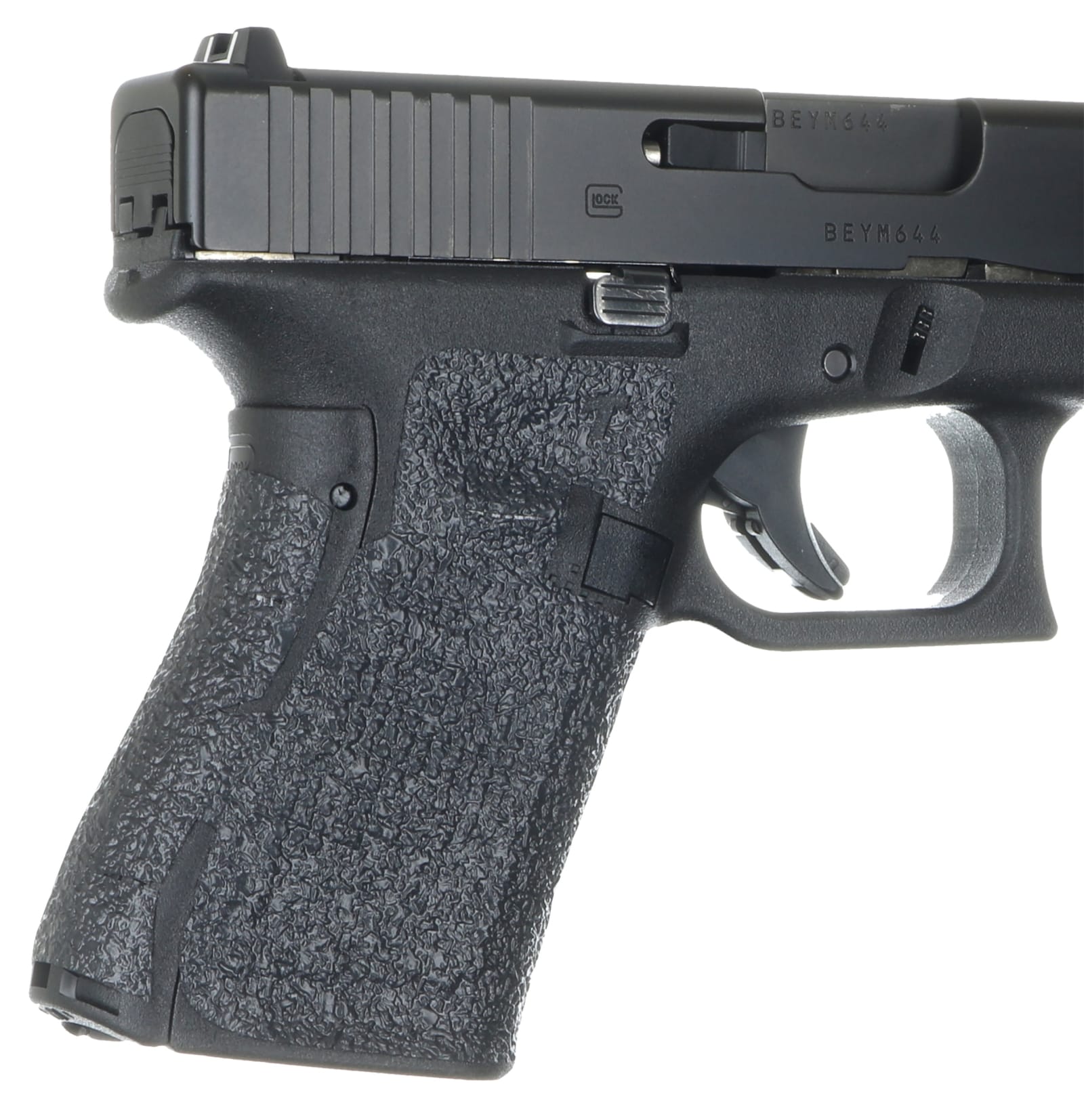 Talon Grips EV02R Adhesive Grip  Textured Black Rubber, Fits Compact Glock Gen 5 (19, 23, etc.)