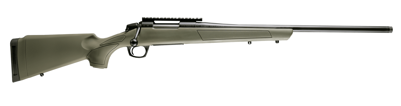 CVA CR3900G Cascade  243 Win 4+1 22" Graphite Black Cerakote Threaded Barrel, Graphite Black Cerakote Picatinny Rail Steel Receiver, OD Green Synthetic Stock