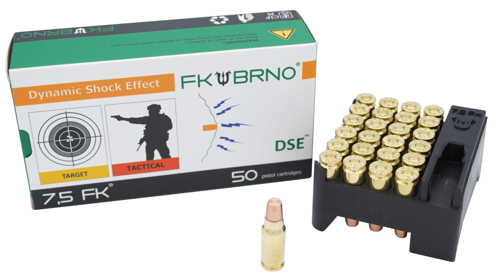 FK Brno US FKAMMOF950 F9  7.5FK 101gr Copper Flat Nose 50 Per Box/10 Case