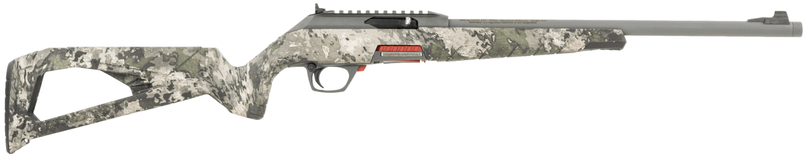 Winchester Repeating Arms 521141102 Wildcat SR Full Size 22 LR 10+1 16.50" Gray Perma-Cote Threaded Sporter Barrel, Picatinny Rail Gray Perma-Cote Polymer Receiver, TrueTimber VSX Skeletonized Synthet