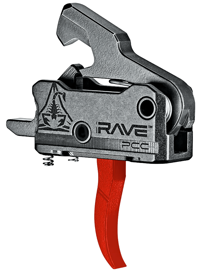 Rise Armament T017PCCRED Rave Pistol Caliber Carbine Black/Red Curved
