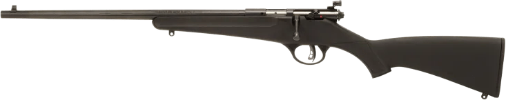 Savage Arms 13843 Rascal Youth 22 LR 1rd 16.13" Matte Black Sporter Barrel, Matte Black Carbon Steel Receiver, Black Fixed Synthetic Stock, Left Hand