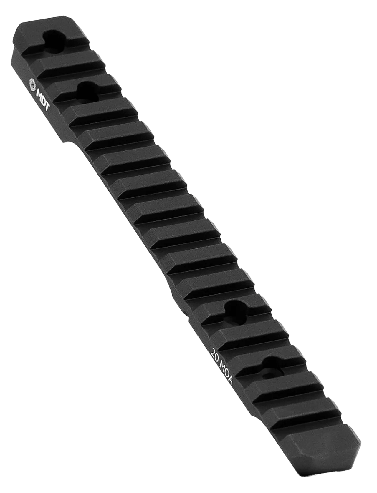 Mdt Sporting Goods Inc 102190BLK Picatinny Scope Rail  Black Anodized 11" Long Fits Tikka T3/T3x Short Action, 20 MOA