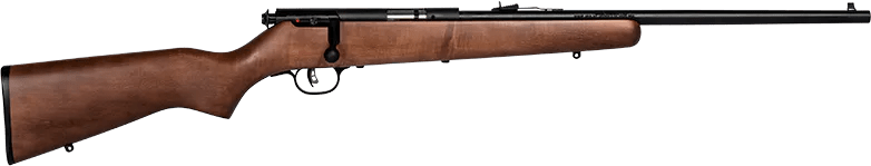 Savage Arms 60702 Mark I G Youth 22 Long/22 Short/22 LR 1rd 19" Black Satin Button Rifled Barrel, Satin Black Drilled & Tapped Carbon Steel Receiver, Satin Brown Fixed Wood Stock, Right Hand