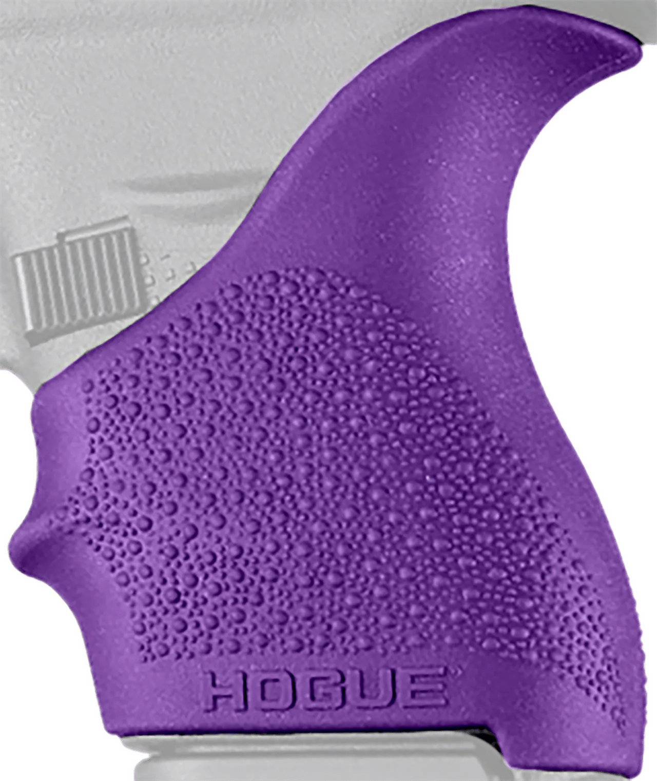 Hogue 18206 HandAll Beavertail Grip Sleeve Textured Purple Rubber for Glock 42, 43