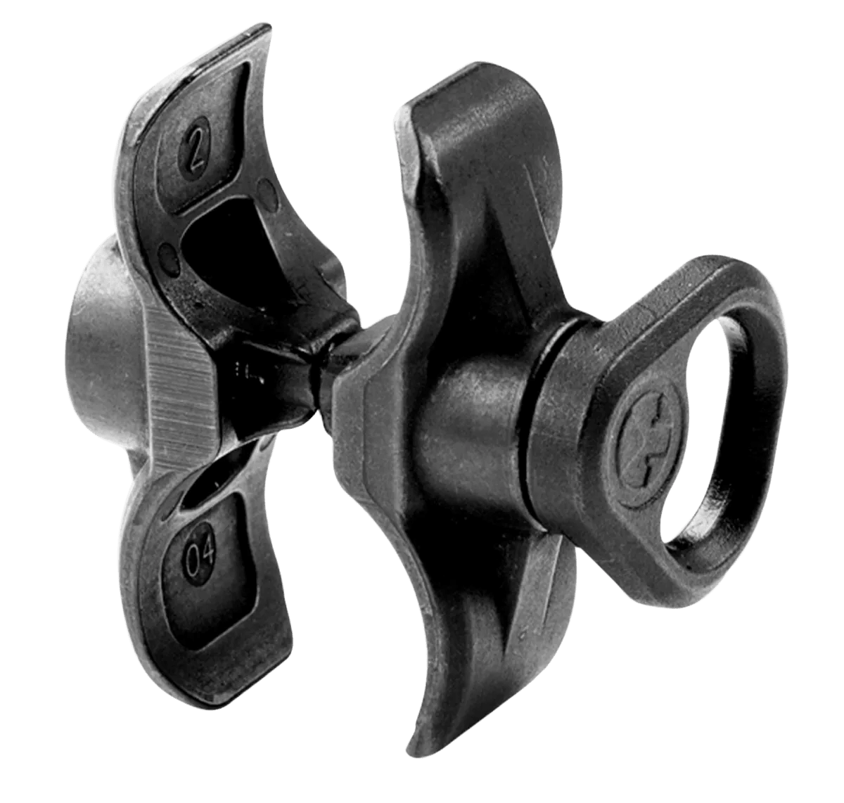 Magpul MAG508-BLK Forward Sling Mount  made of Steel with Melontie Black Finish for Remington 870; Mossberg 500, 590; Maverick